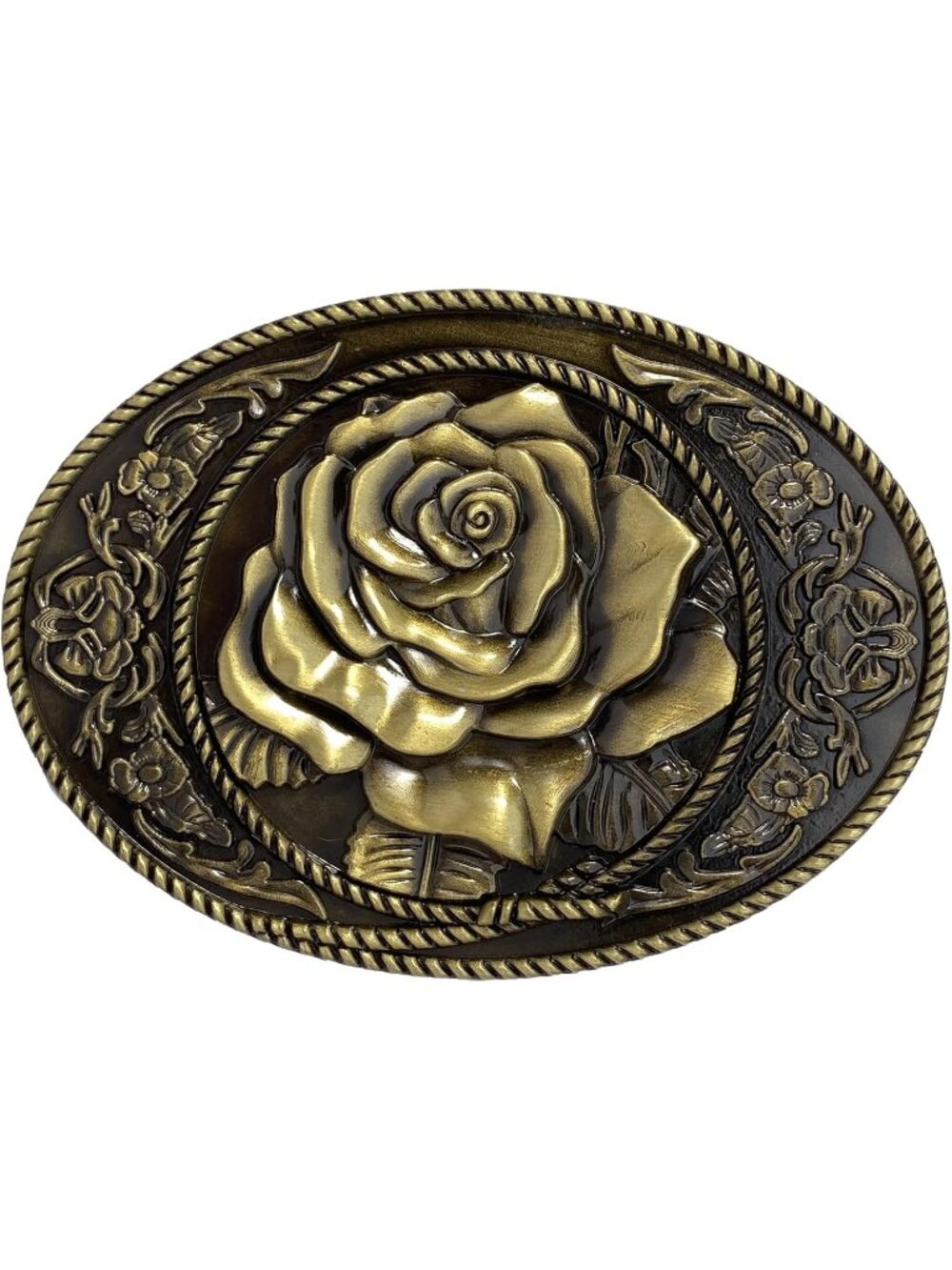 Unisex Rose Vintage Cowboy Rodeo Belt Buckle Costume Gift Accessory